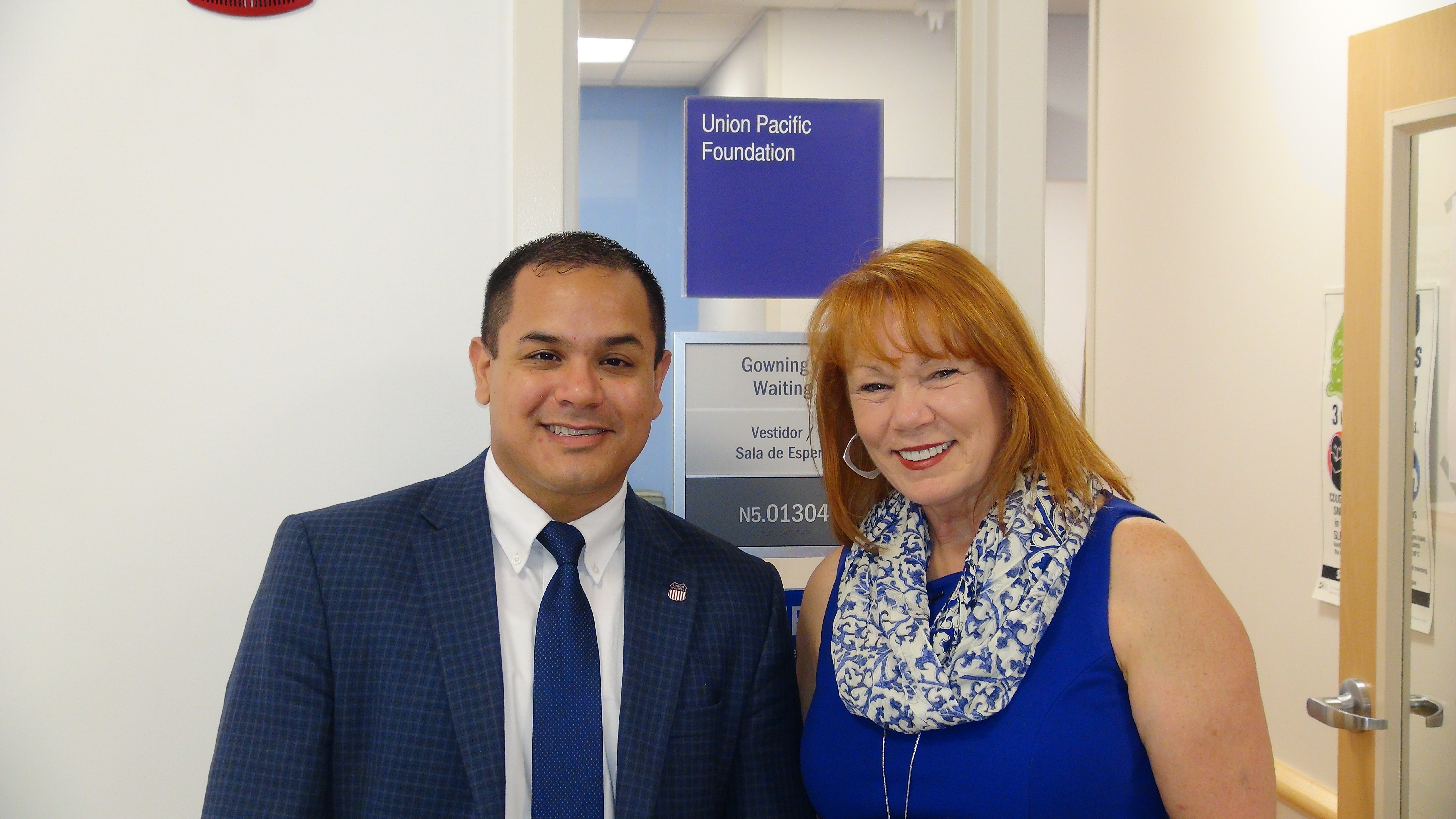 Dennece Knight, Executive Director of EPCH Foundation and Ivan Jaime, Director of Public Affairs of Union Pacific